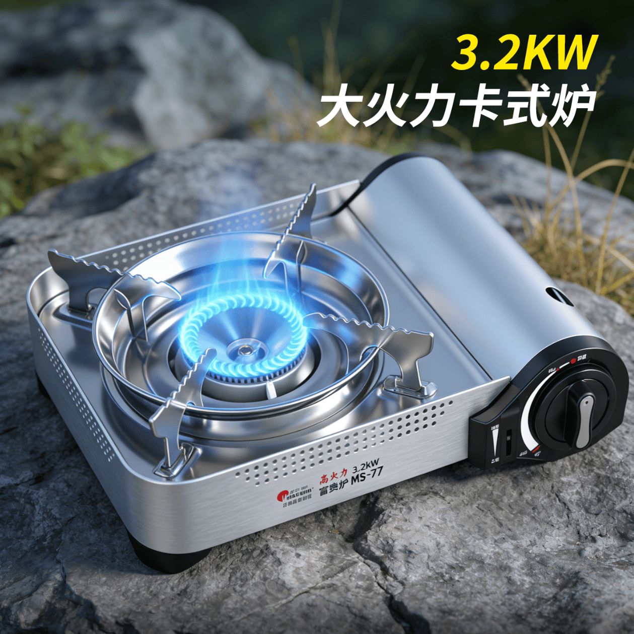 脉鲜2.1KW节能卡式炉燃气灶 户外野餐便携卡磁炉 防风瓦斯炉具燃气 定制款卡式炉+收纳箱