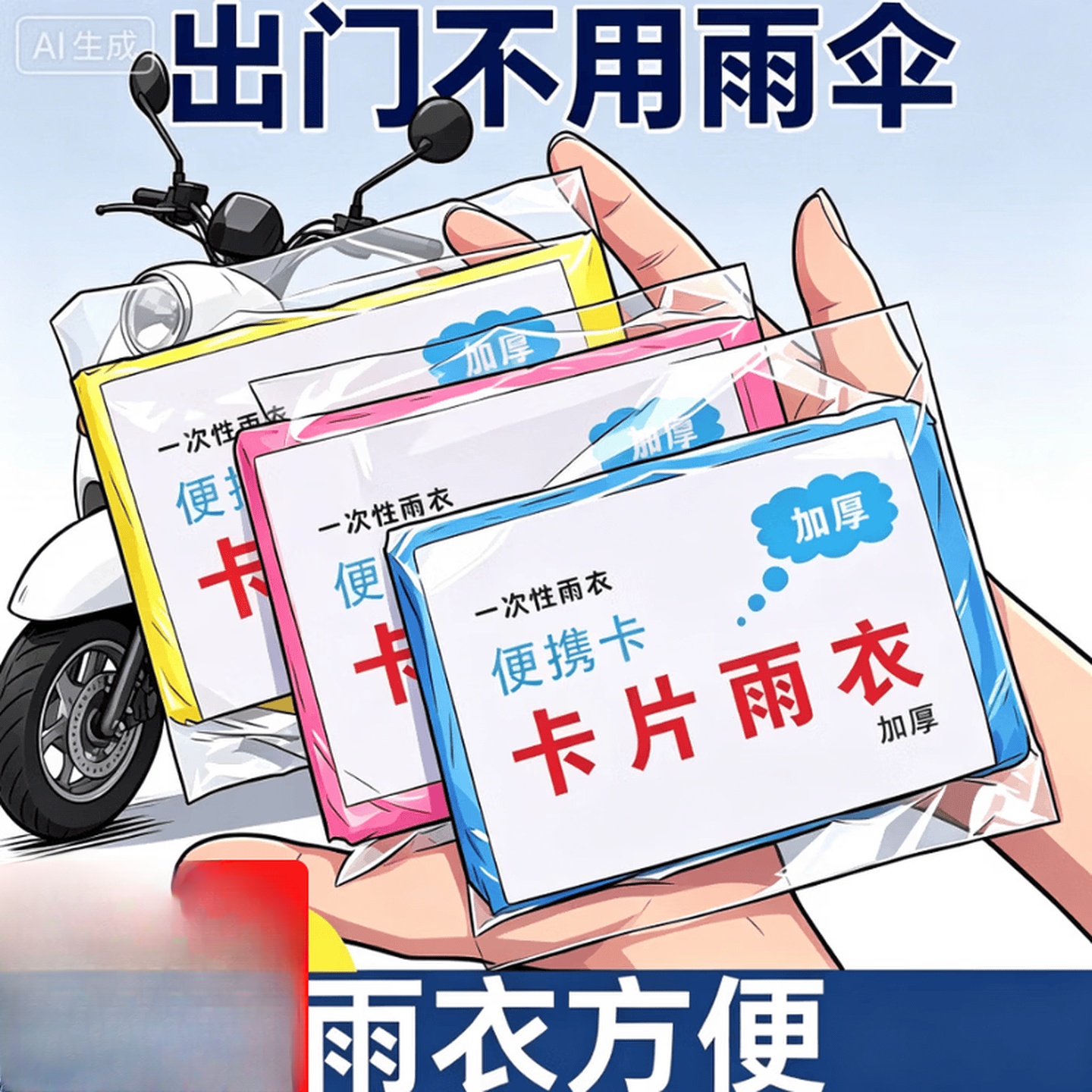 电动车装备电动车专用雨衣长款全身防暴雨加厚加大电瓶车雨披 一次性雨衣