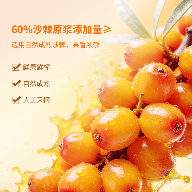 棘鲜丰益生菌沙棘水果条沙棘果糕儿童零食营养健康富含VC新疆特产 益生菌沙棘水果条 190g*1盒