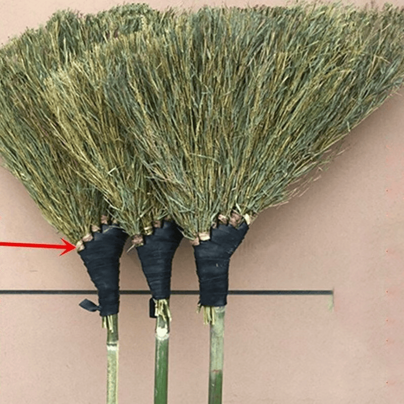 洛滑竹扫把加大加厚环卫户外草地扫把马路农用手工扫帚竹子叶大扫把 【长140厘米 宽60厘米】加大环卫竹扫把