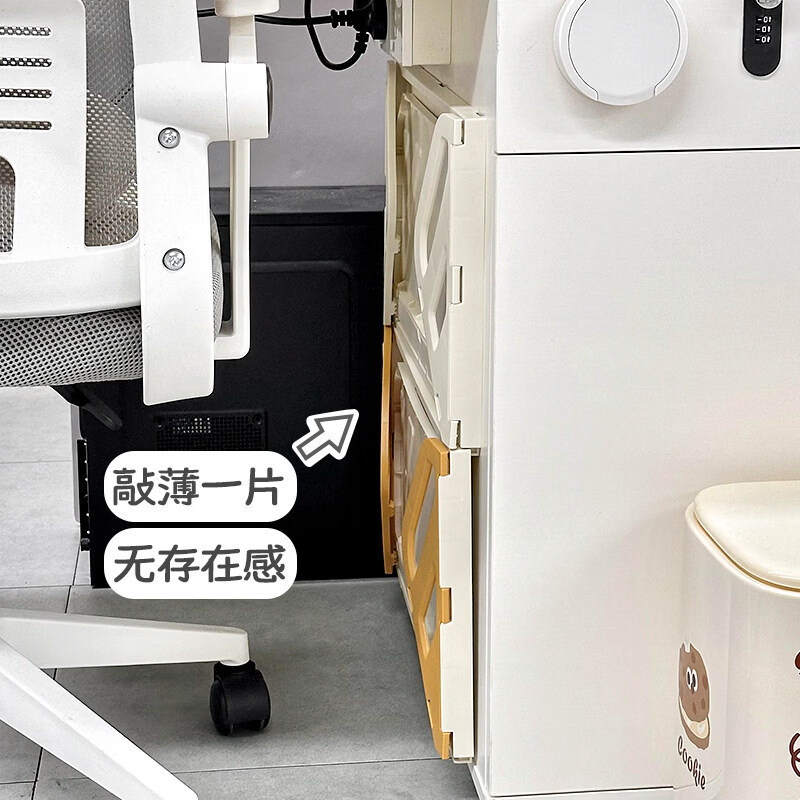 溥畔办公室可折叠鞋架简易鞋子收纳宿舍工位桌下鞋柜雨伞置物架子 挂壁鞋架黄色1个装 1