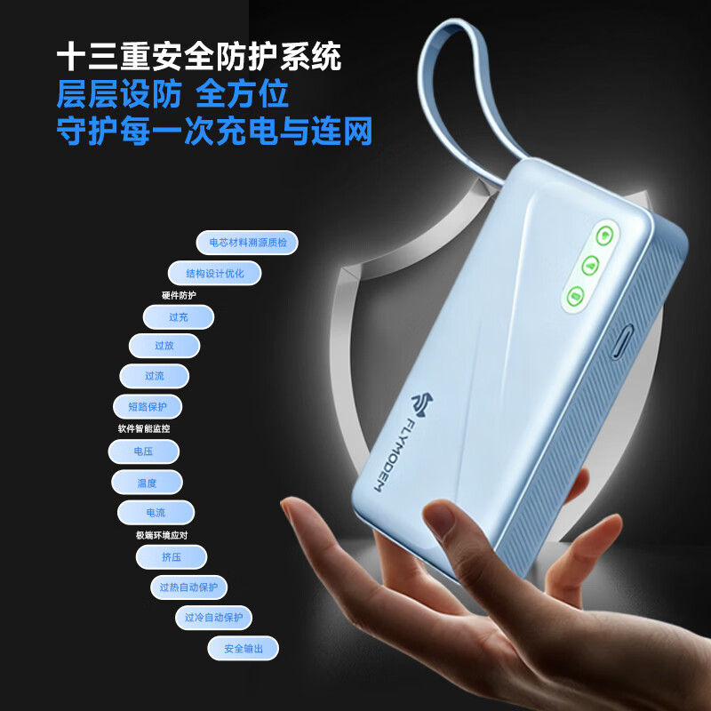 飞猫M6多网随身wifi充电宝二合一移动wifi6无线流量2026款全国通用免插卡便携式路由器 免插卡裸机「3天1500G体验流量」