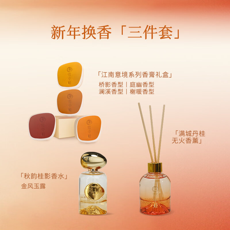 月中桂苏丝博物馆联名马年限定礼盒彩妆气垫粉饼香膏香水七夕礼物送女友 马年礼盒