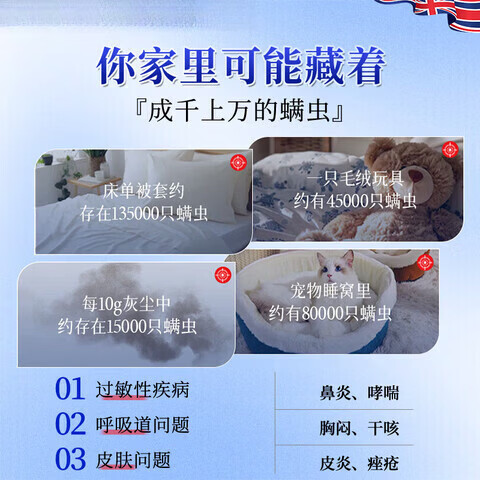 古荣森2号除螨喷雾俄罗斯进口螨虫喷剂除螨喷剂床上家用免洗晒杀菌抑菌 一瓶装【深层除螨】 【全新配方 新品上市】