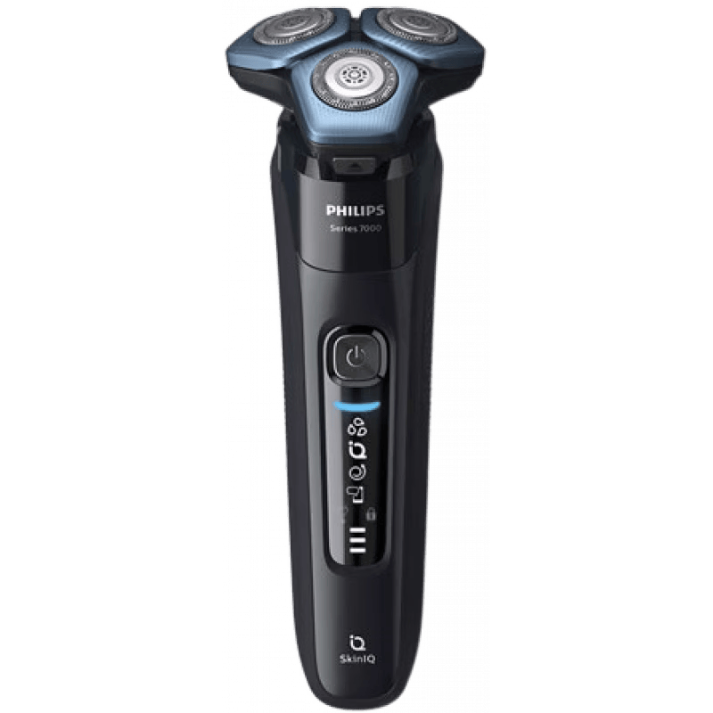 飞利浦(PHILIPS)S7735 旋转式 剃须刀 蓝蜂巢 肌能感应智能 电动 S7735石墨黑