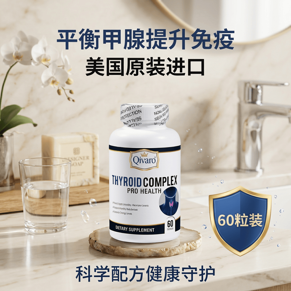 Qivaroqivaro小甲宝甲腺结桥本氏甲腺健康甲腺宝猫爪甲腺胶囊美国进口 30粒*3瓶