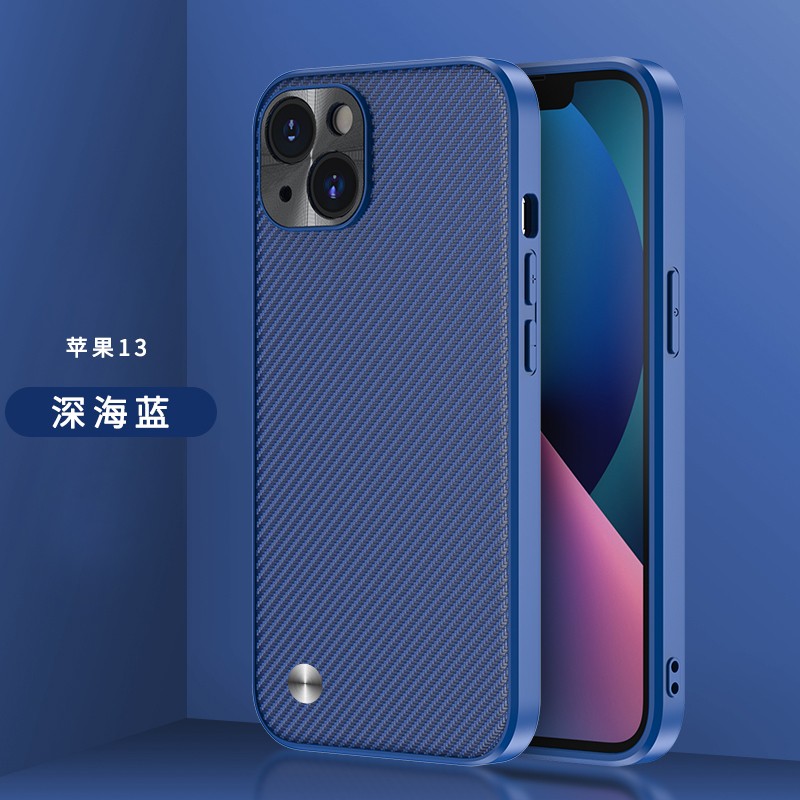 苹果13promax蓝色,苹果12promax蓝色 港魅iphone13promax手机壳苹果13pro凯夫拉碳纤维镜头