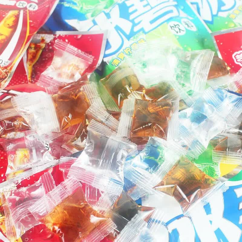 喜福旺冰爽可乐冰碧夏季解暑冰水饮品120g大包柠檬水老式冰袋冰冻粒饮料 120g*冰碧(/袋)
