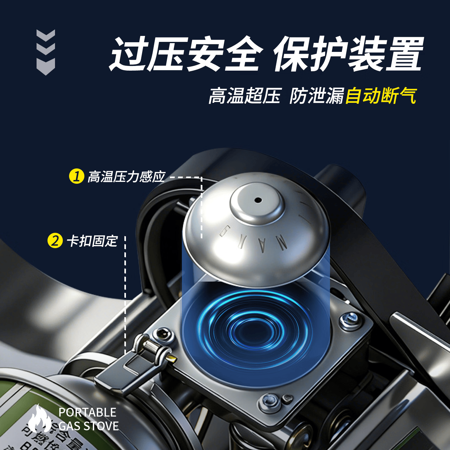 脉鲜2.1KW节能卡式炉燃气灶 户外野餐便携卡磁炉 防风瓦斯炉具燃气 定制款卡式炉+收纳箱