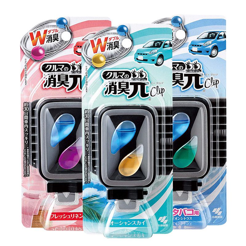 日本车用小林制药汽车香水车载孕妇婴儿可用小林出风口香氛香薰元 除