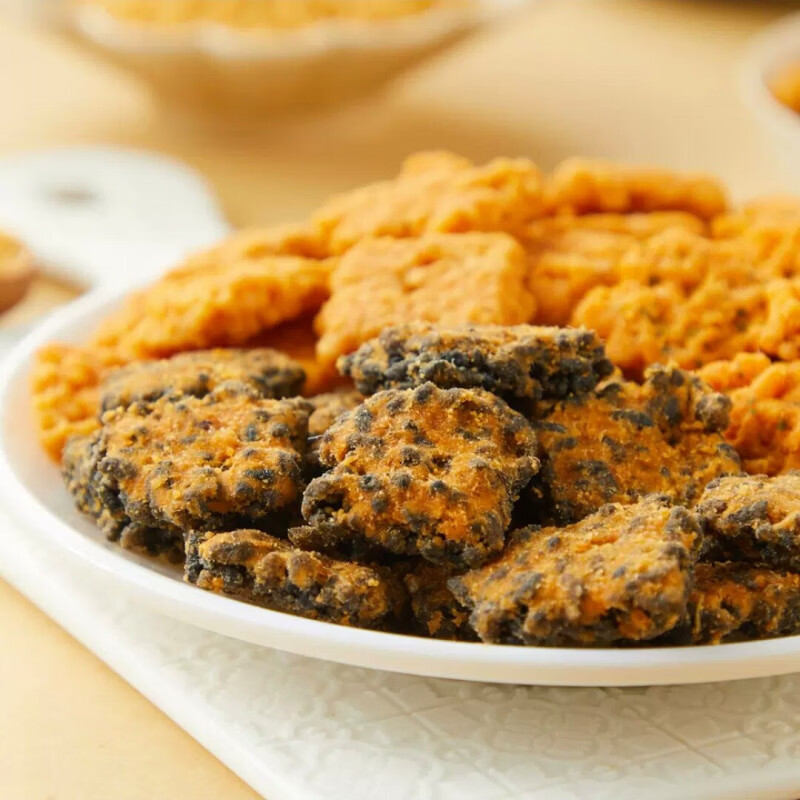 盒马MAX咸蛋黄海苔肉松锅巴1000g黑金锅巴酥脆解馋休闲零食盒马 (缤纷装)三种口味1000g