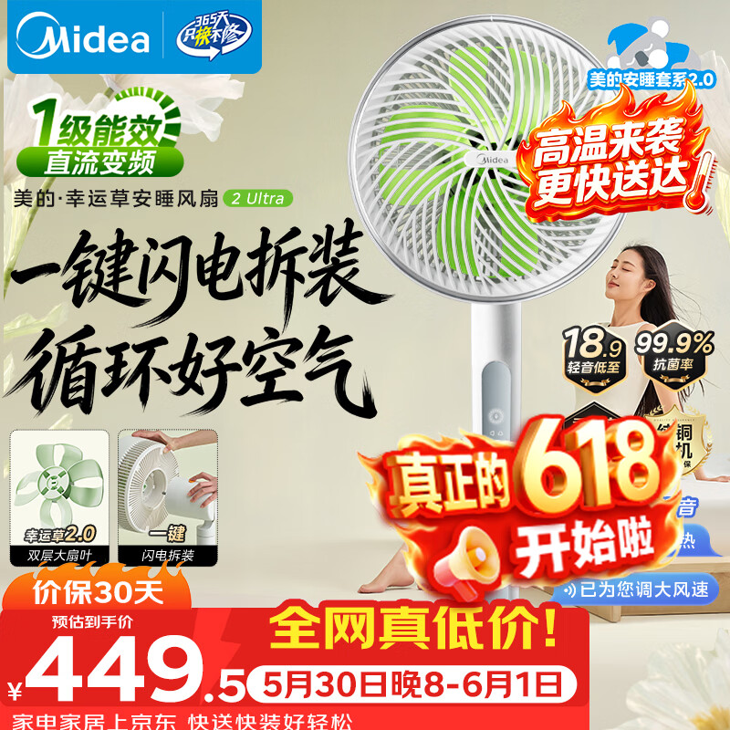 美的自营电风扇 558.93元 - 86线报