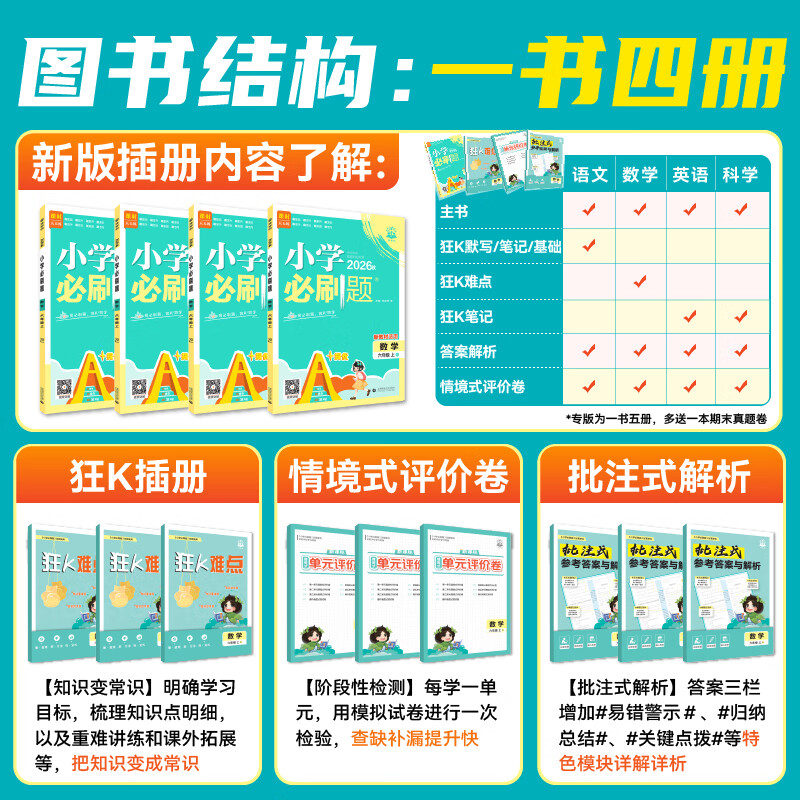2026秋新版】小学必刷题2027一年级二三四五六年级上下册语文数学英语全套人教版苏教外研西师同步练习题课时作业本练习册必刷卷 英语【外研版】 六年级上册