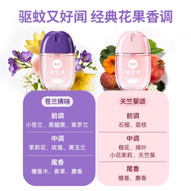龙虎驱蚊蛋驱蚊液喷雾防蚊虫驱蚊水可上飞机户外便携 龙虎驱蚊液（苍兰拂晓）50ml
