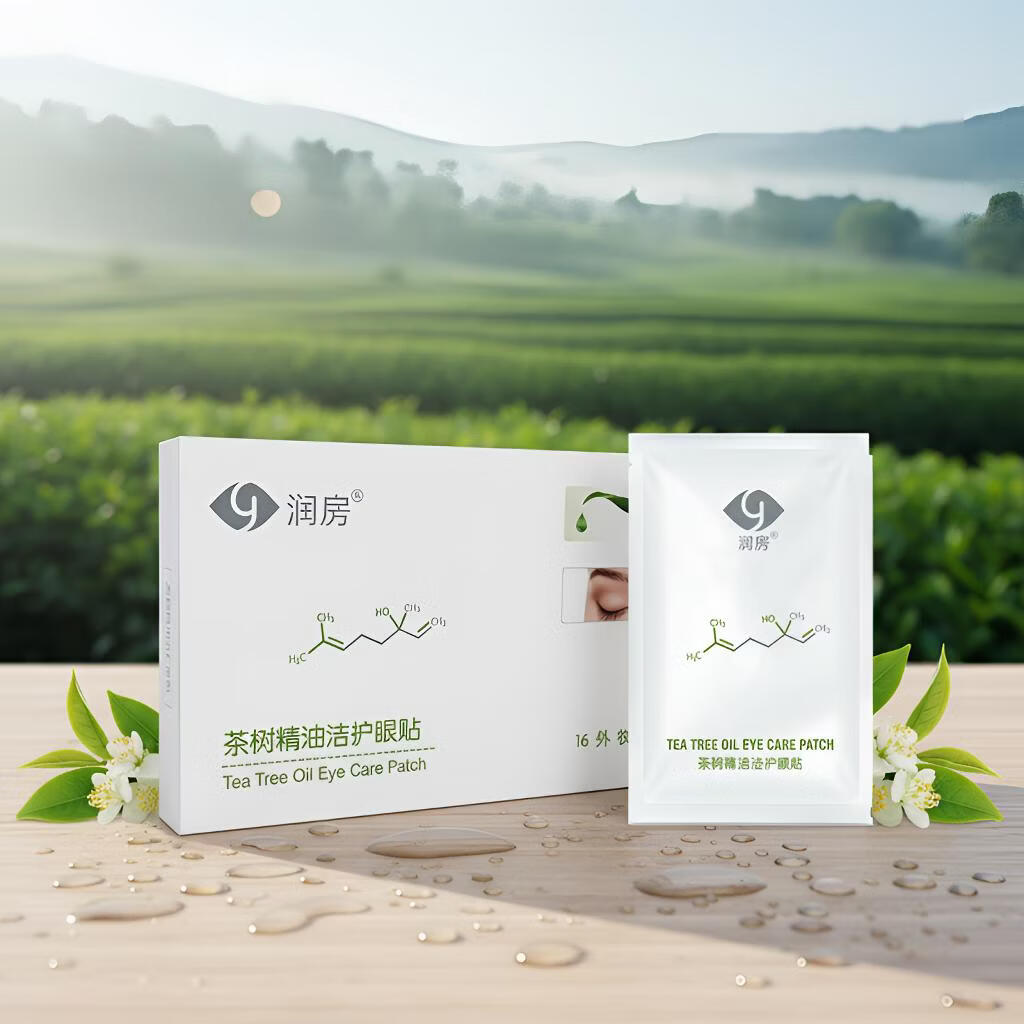 悦家YourGa眼部镜护理茶树精油冷敷眼贴 茶树精油I型4盒（64袋*2贴）