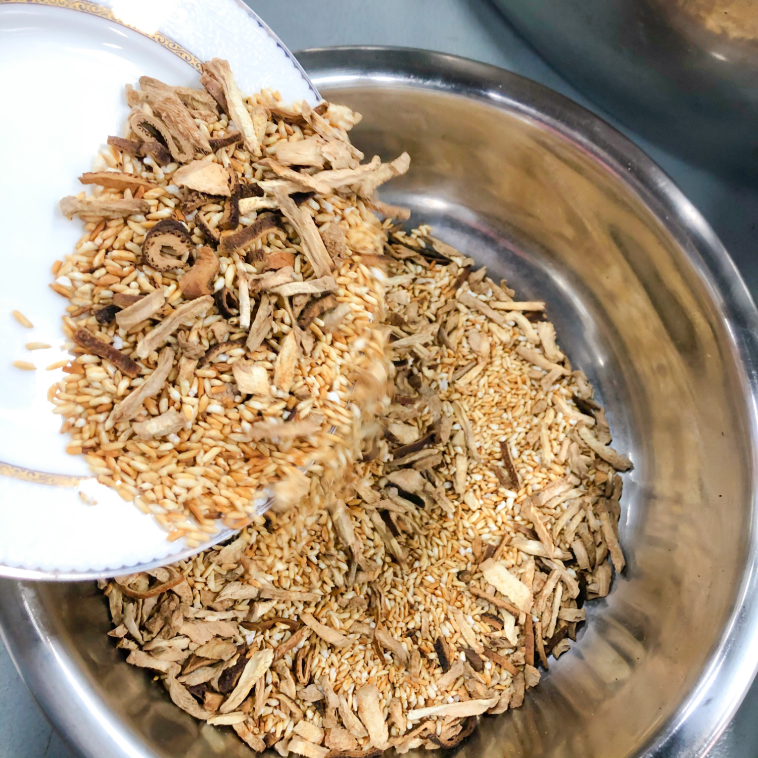滋佳尚養【送试用款】炒米茶祛湿茶焦米姜枣茶养生茶三伏茶 陈皮茯苓黄芪 【瓶装】陈皮姜炒米茶- 500克*1瓶 十年新会陈皮