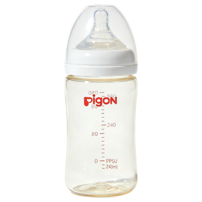 贝亲自然实感第三代宽口径PPSU奶瓶防胀气240ml pro系列琥珀色 240ml 6月+ AA191
