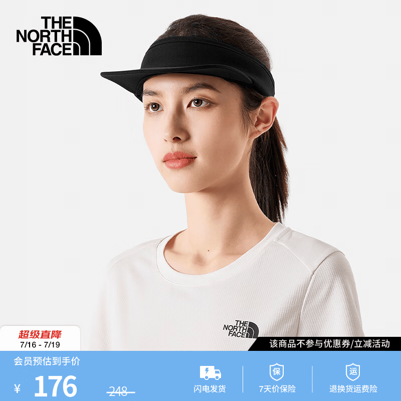北面（The North Face）空顶鸭舌帽男女通用款户外运动舒适轻量运动帽子新款|7WGV JK3/宇宙黑 OS