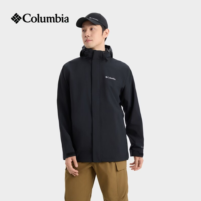 哥伦比亚（Columbia）户外26春夏新品男子Omni-Tech防水冲锋衣连帽外套防水夹克XE8810 010 S