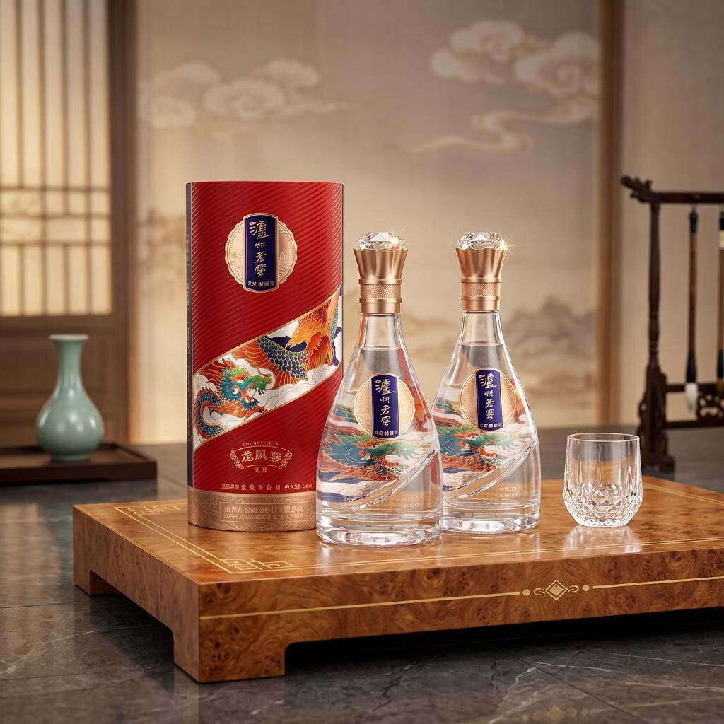 泸州老窖锦藏 52度浓香型白酒 商务宴请收藏婚宴中秋节日送礼酒席高度白酒 52度 500mL 2瓶