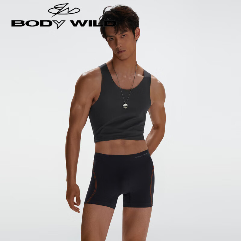 宝迪威德e-boxer一体织男士平角裤zbn23up3 灰色54n 170