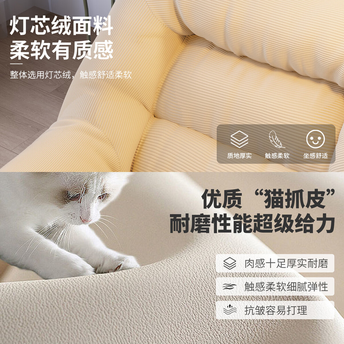 溥畔卧室沙发窝窝椅单人小沙发座椅可躺可睡客厅休闲椅 升级环保粒子脚踏款+亲肤灯芯绒[橄榄绿]+座面海绵