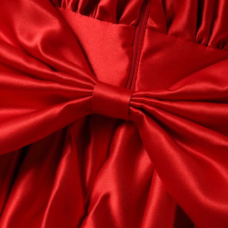HANAKIMI麒美英国花童钢琴演出服定制红色新年礼服生日礼物女童公主裙 红色 110