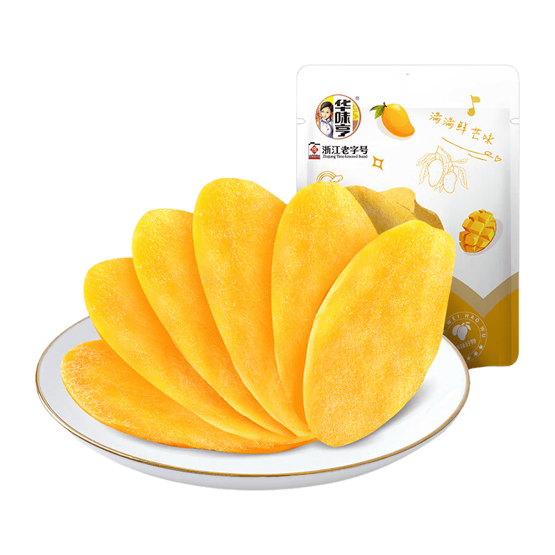 华味亨500g芒果干 蜜饯果干休闲零食水果干果脯小吃黑五优惠 200g芒果干（性价比装）