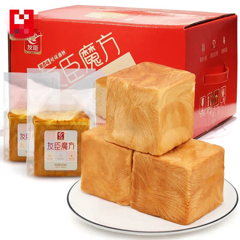 友臣  魔方奶香味吐司面包网红生吐司营养早餐手撕面包零食 友臣魔方2