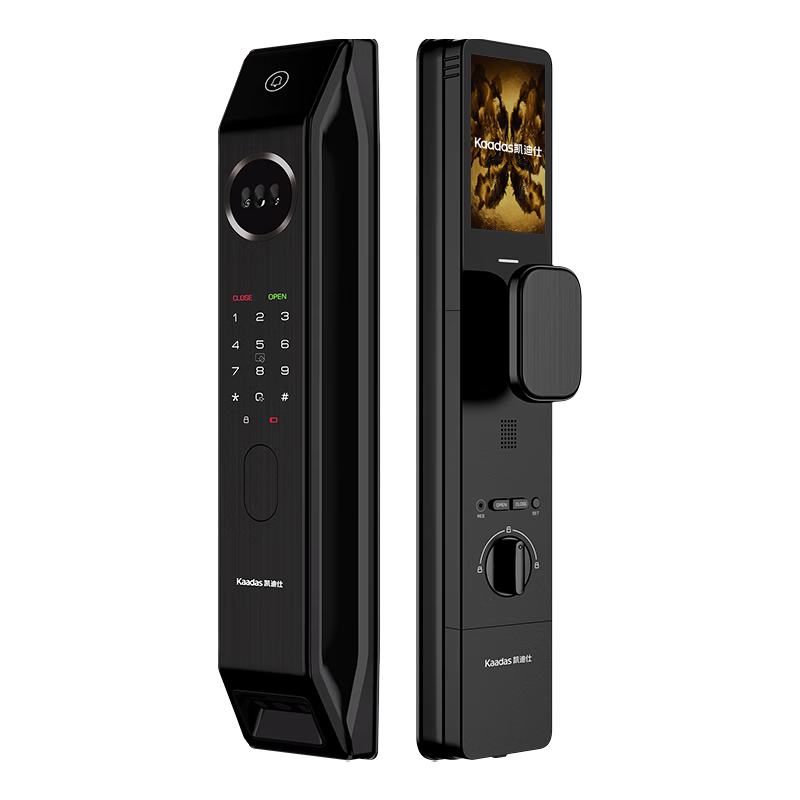 凯迪仕（KAADAS）智能门锁 双摄人脸识别可视猫眼大屏指纹锁 P30 Pro Max双摄AI版