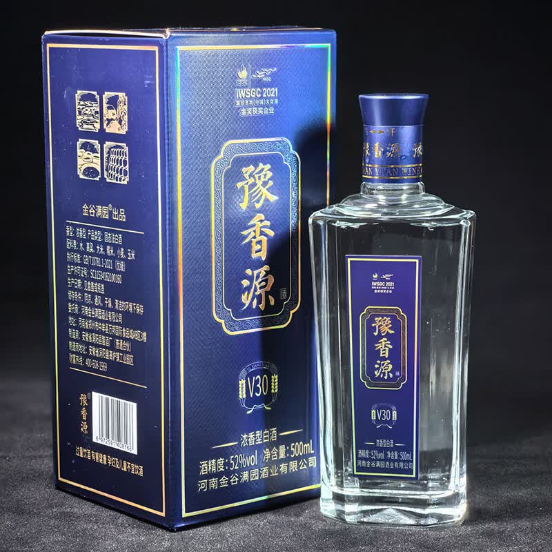 豫香源五粮浓香型白酒,国标优级纯粮食酒,大曲固态工艺口粮酒 52%vol 500mL 1瓶