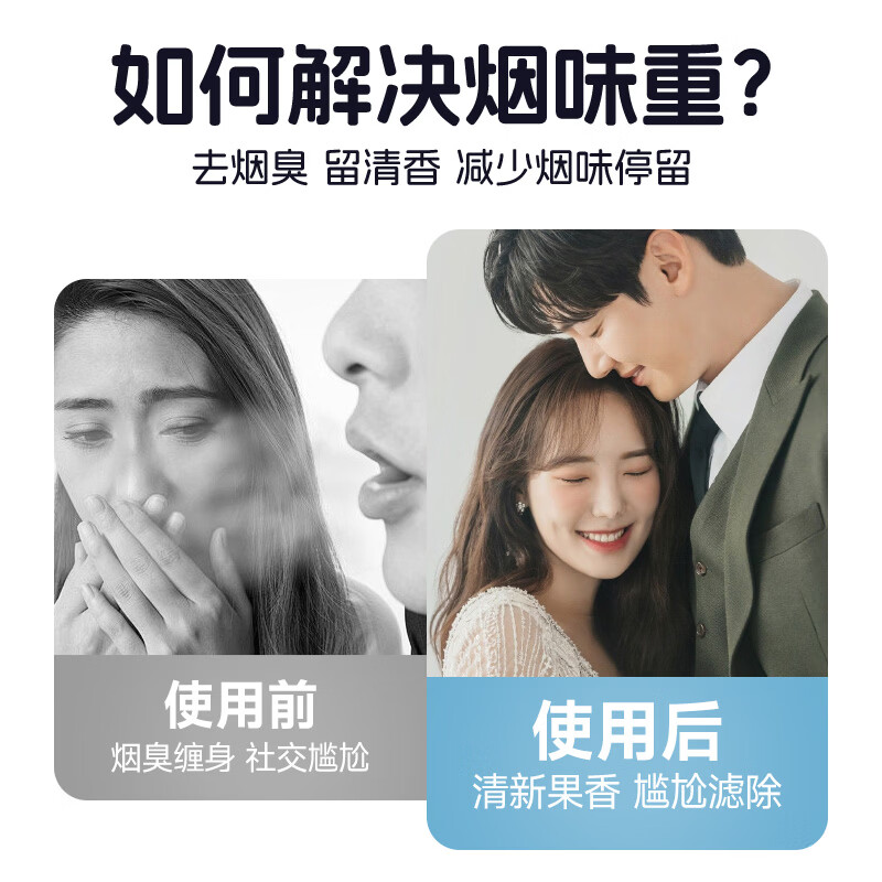 诤友(JOYO)果味过滤烟嘴一次性多重过滤粗中细三用混合口味抛弃型咬嘴烟具 【10小盒】 60支