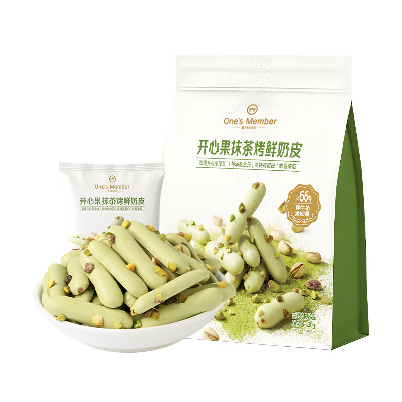 1号会员店One's Member 开心果抹茶烤鲜奶皮 150g