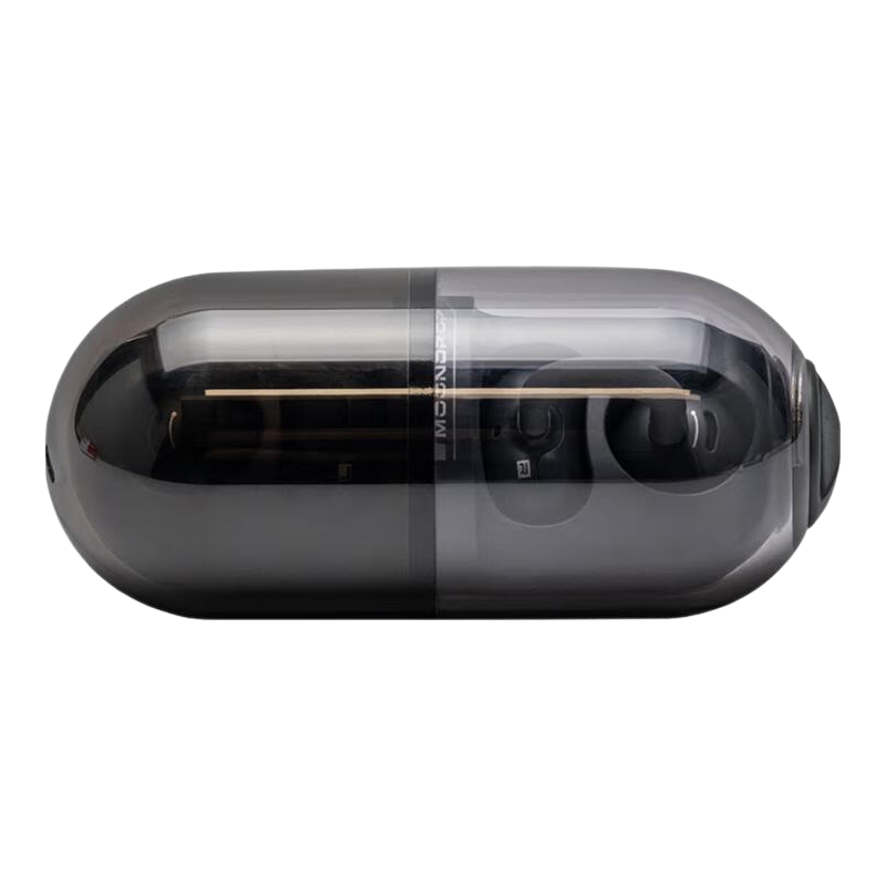 水月雨音乐胶囊PILL 蓝牙耳机耳夹式AI降噪蓝牙6.0真无线开放式不入耳高音质跑步运动通话音乐耳机礼物 黑色