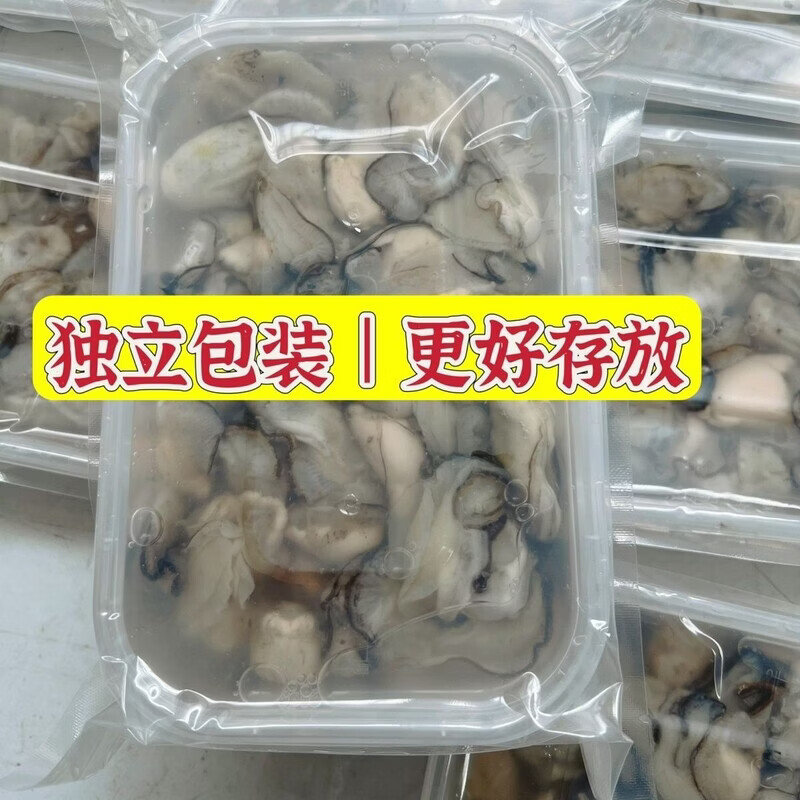 福建小海蛎肉生蚝肉去壳珍珠煎蚝仔煎牡蛎子新鲜砢仔煎火锅煮汤 500g 4盒丨鲜活现剥现发