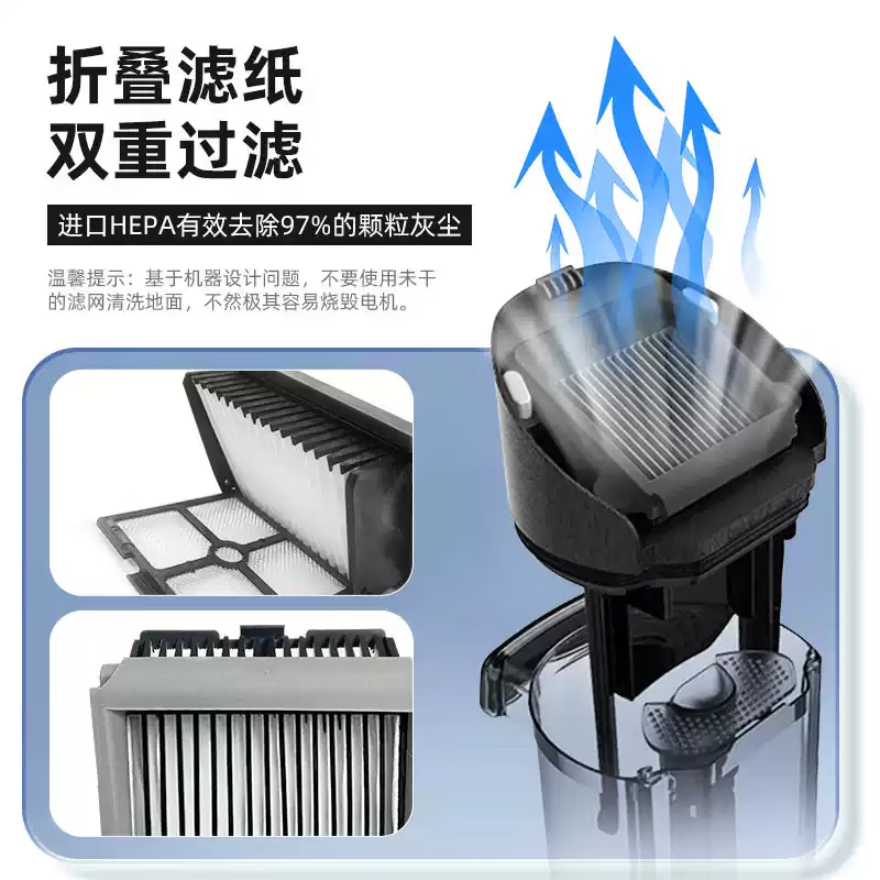 适配添可芙万2.0LED/LCD洗地机配件滚刷滤网清洁液滤芯 滚刷2个
