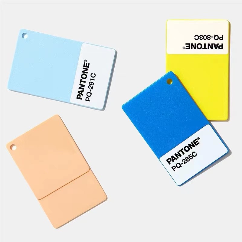 彩通(pantone) 单张色卡塑胶塑料材质pq开头单片色卡
