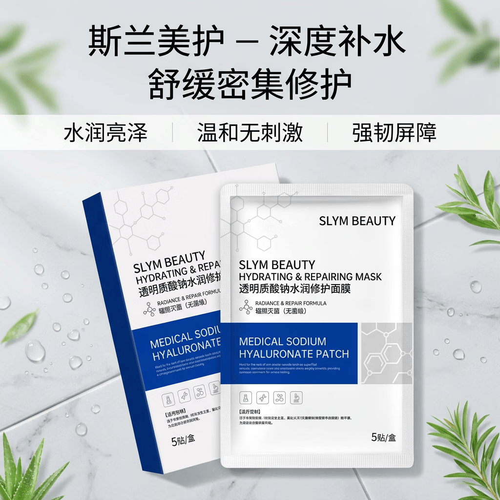 面膜痘贴化妆品生物膜水光焕肤蜕变重生SOS益肤MED面部膜护理修护 2盒装-10片