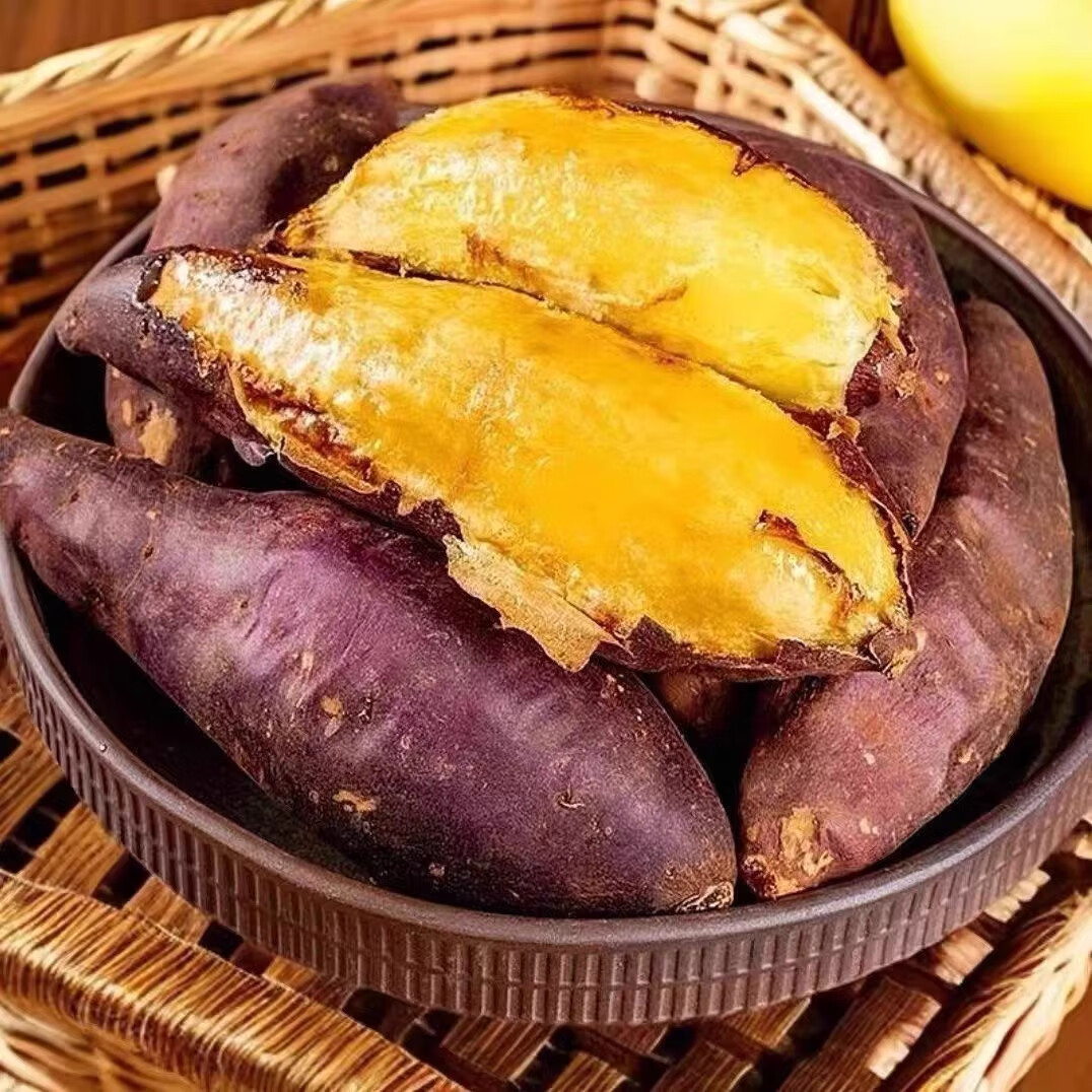 东鲜丰正宗真榴莲蜜薯黄金番薯新鲜黄心红薯现挖地瓜蔬菜整箱 3斤,严选单果100g+