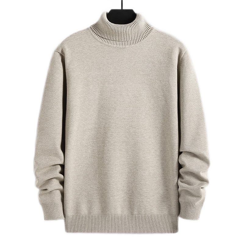 百亿补贴:真维斯(JEANSWEST)毛衣男秋冬新款针织衫青少年针线衫内搭保暖百搭纯色打底衫毛线衫 卡其(高领毛衣) L(推荐110-130斤)52.9元