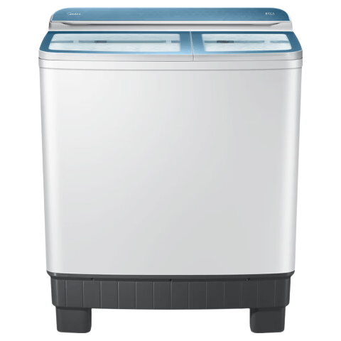 美的（Midea）双桶洗衣机半自动双缸分区洗 12kg大容量家用品质双电机同洗同脱双筒 一级能效换新补贴 MP12S166A 双缸