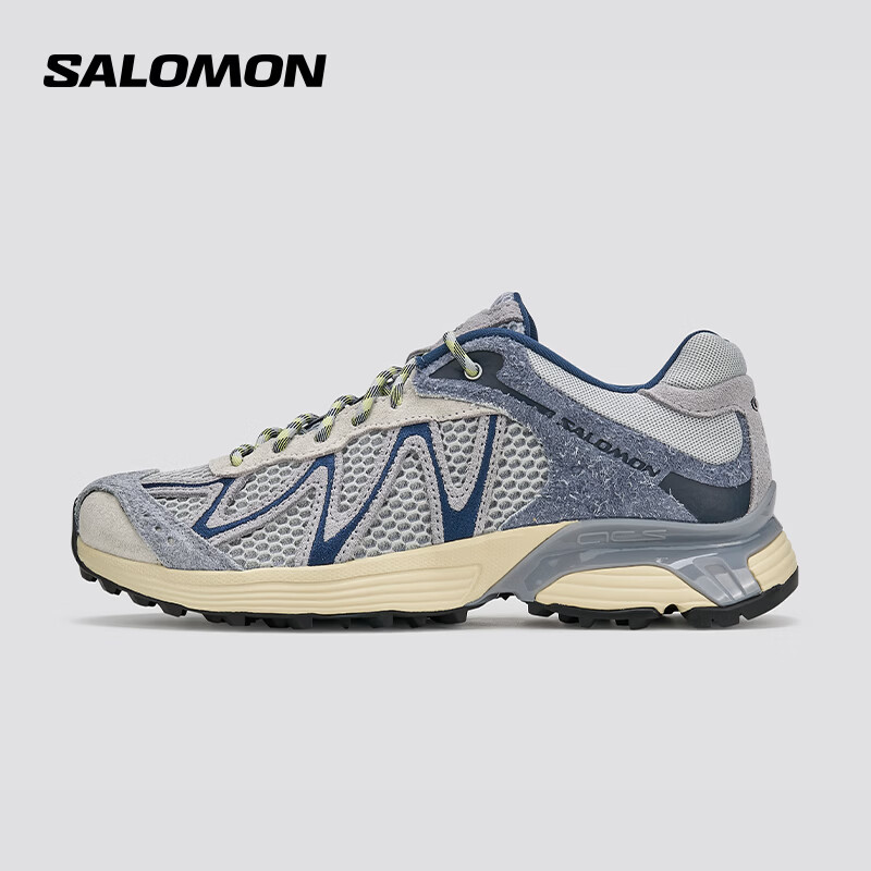 萨洛蒙（Salomon）男女款 户外运动潮流经典系列休闲运动鞋 XT-WHISPER EMBROIDERY 珍珠灰蓝 491426 38.5 (UK5.5丨 38 2/ 3)