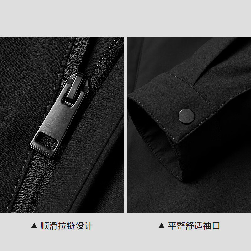 海澜之家棉服男26新款商务领昂行政立领保暖棉袄外套男冬季 黑色03 XL 180/96A 推荐151-164斤