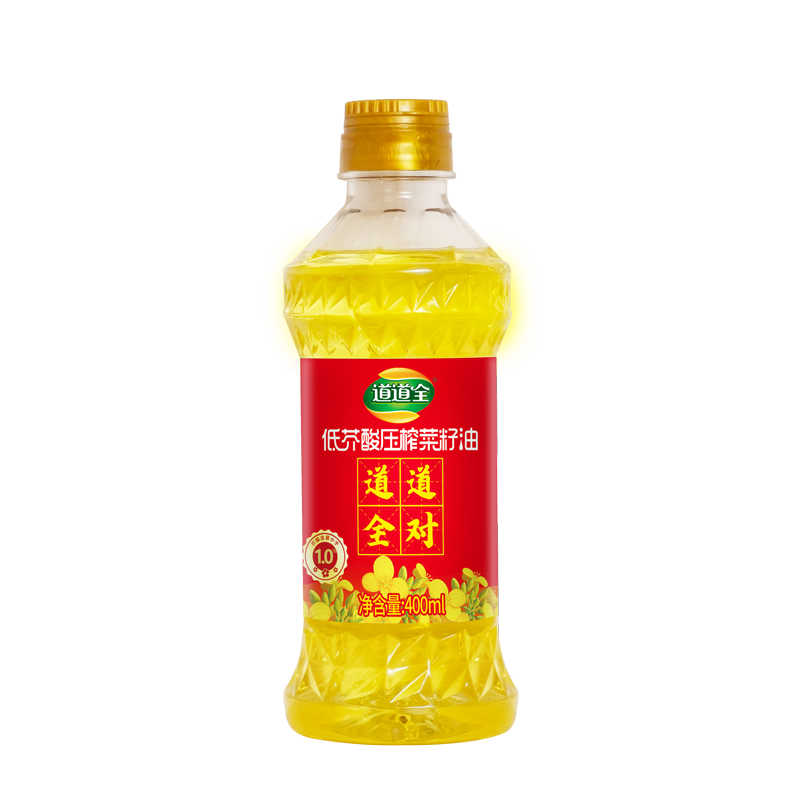 道道全菜籽油 食用油 低芥酸压榨菜籽油 芥酸含量