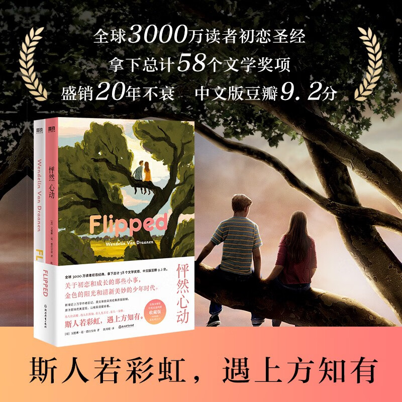 怦然心动20周年纪念版(共2册)汉英双语版 中英对照 怦然心动初恋故事
