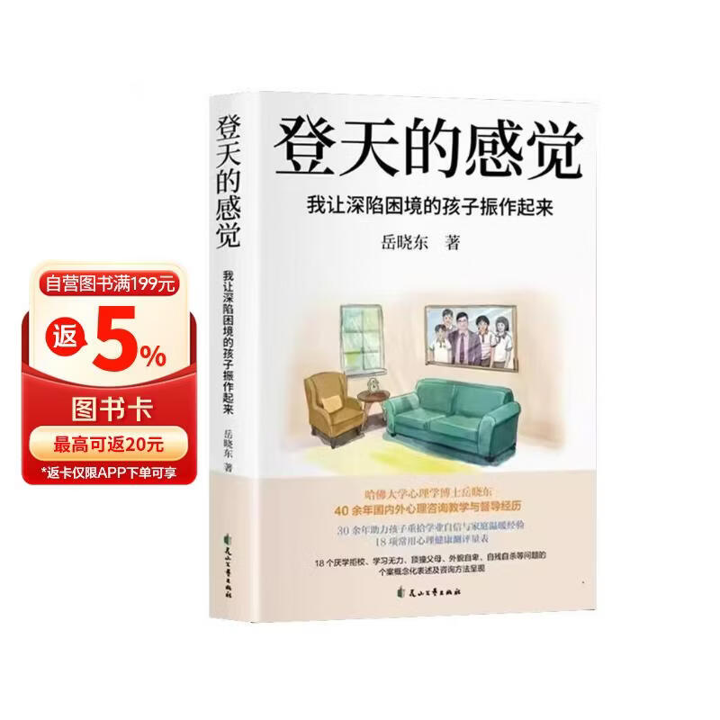 登天的感觉  我让深陷困境的孩子振作起来 (我在哈佛大学做心理咨询)岳晓东中国心理学普及奠基之作