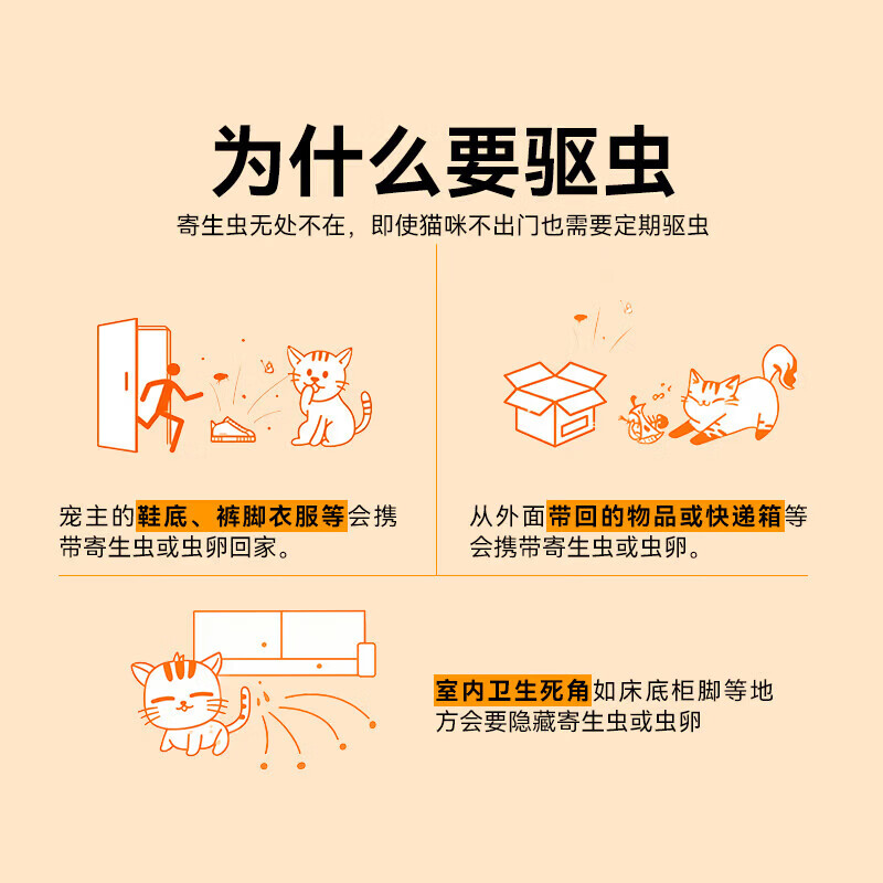 大宠爱猫驱虫药大宠爱体内外同驱虫滴剂宠物药品驱除猫 1粒*1支 大宠爱成猫1支+海乐妙成猫1粒/拆售