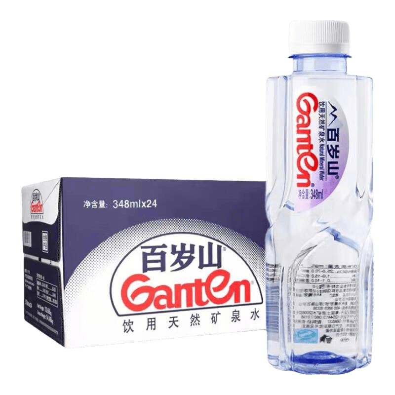 百岁山 景田 饮用天然矿泉水  会议348ml小瓶饮用水【夏季企业购】 百岁山348ml*24瓶*1箱(新日期)