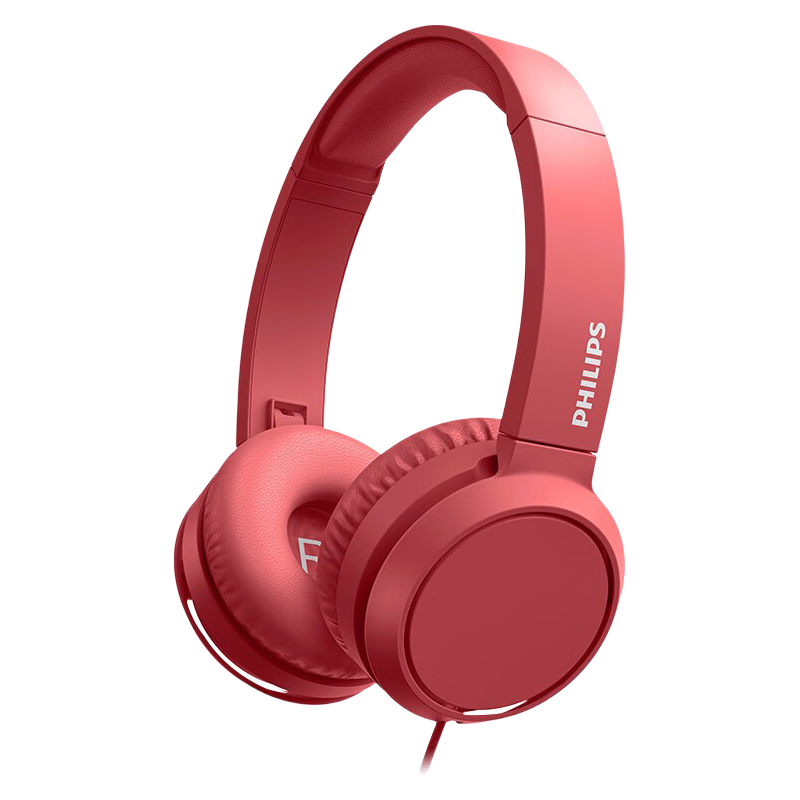  PHILIPS/飞利浦 H4105 降噪 有线耳机 耳麦  有线充电 红色 3.5mm