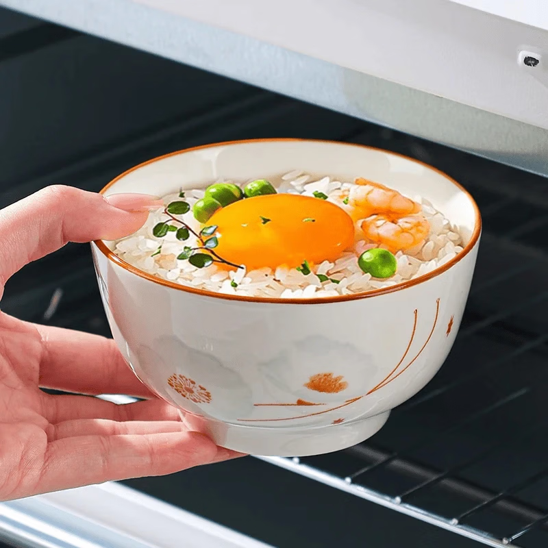 【东东农场专供】陶瓷碗家用喜庆乔迁新居碗碟餐具套装岁月静好 岁月静好3碗